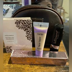 💰3 for 15💰New makeup samples with rosette makeup bag